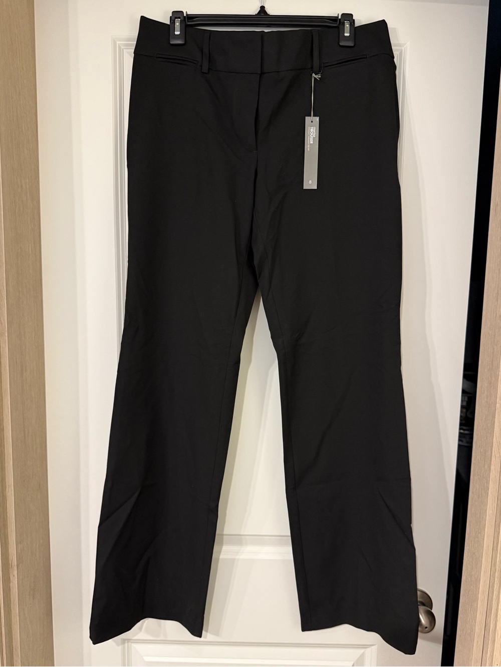 LOFT Black Women's Straight-Leg Trousers